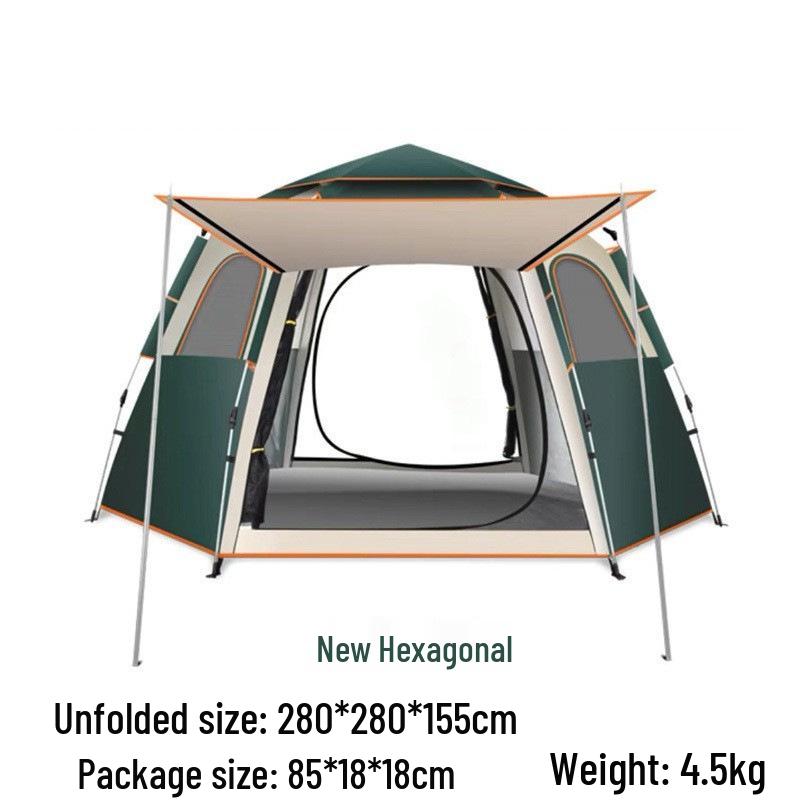 Clearance: Quick-Open Rainproof Camping Tent - Portable, Foldable, and Thickened for Overnight Use