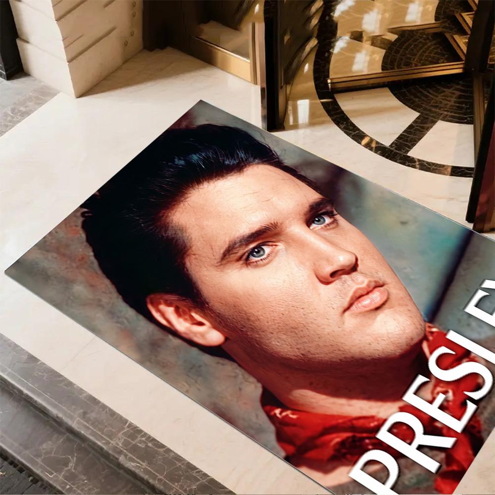 Elvis Presley Legend Area Rug Perfect for Study Room Entryway Kitchen Balcony Antislip Carpet Anime Office Decor Birthday/Christmas Gift