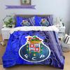 Set Copripiumino Trapuntato con Motivo Futebol Clube do Porto Decorazione per la Casa Regalo (1 * copripiumino + 2 * federe senza imbottitura)