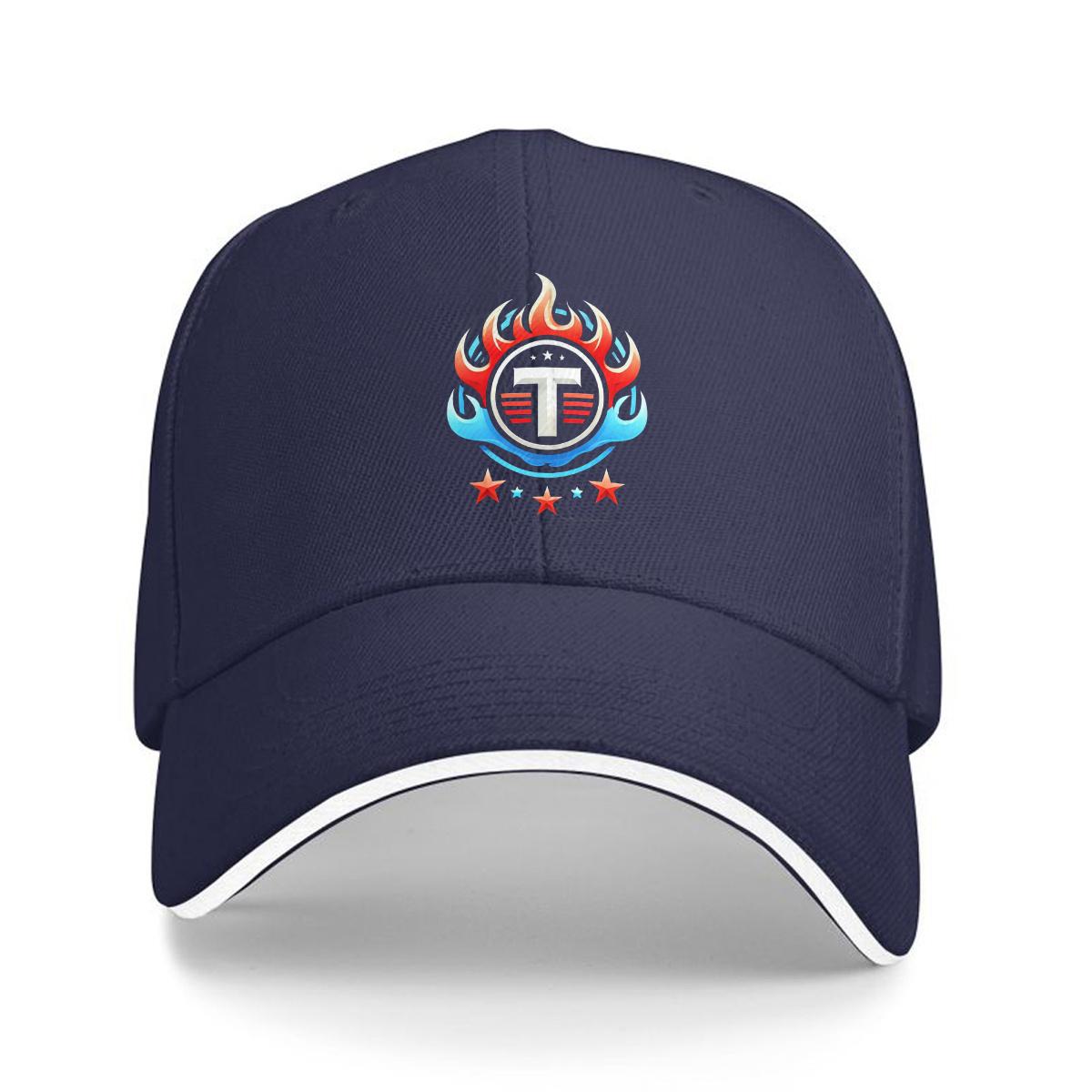 Titan Logo Polyester Baseball Cap Casual Style Lightweight Adjustable  Polyester Filled Perfect for Sports and Sun Adjustable