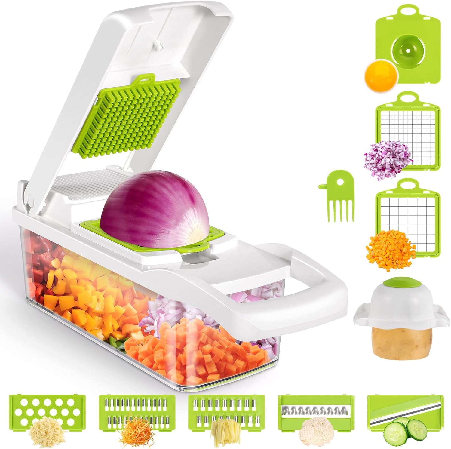 

набор овощерезки и терки Многофункциональный (белый) белый