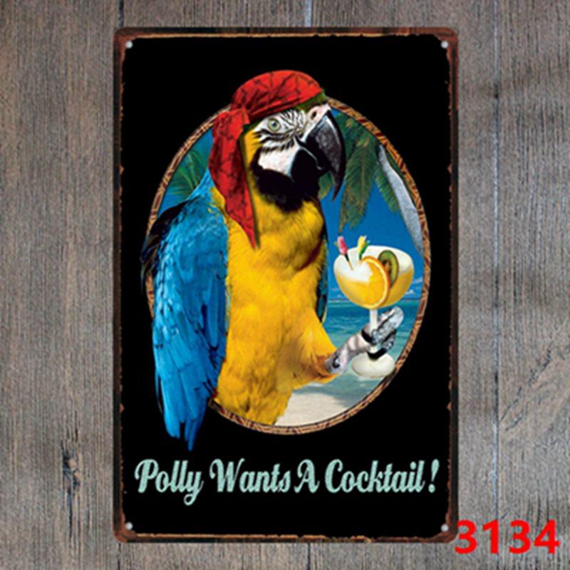 Keep Calm Inspirational Tin Sign for Bar or Restaurant