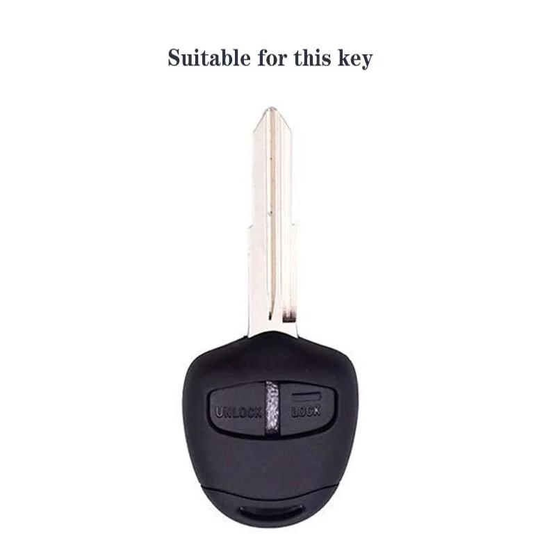 For Mitsubishi Asx Mirage Montero Shogun L200 Colt Outlander Pajero Lancer Ex Silicone Car Key Case Cover Bag Shell Accessories