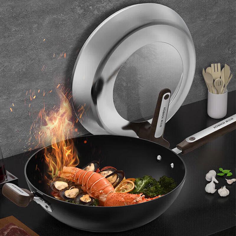 Kombach 32cm Cast Iron Wok