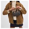 Coach Rowan 18 Top-Reißverschluss Leder Schulter Crossbody Tote Klein Damen Tan