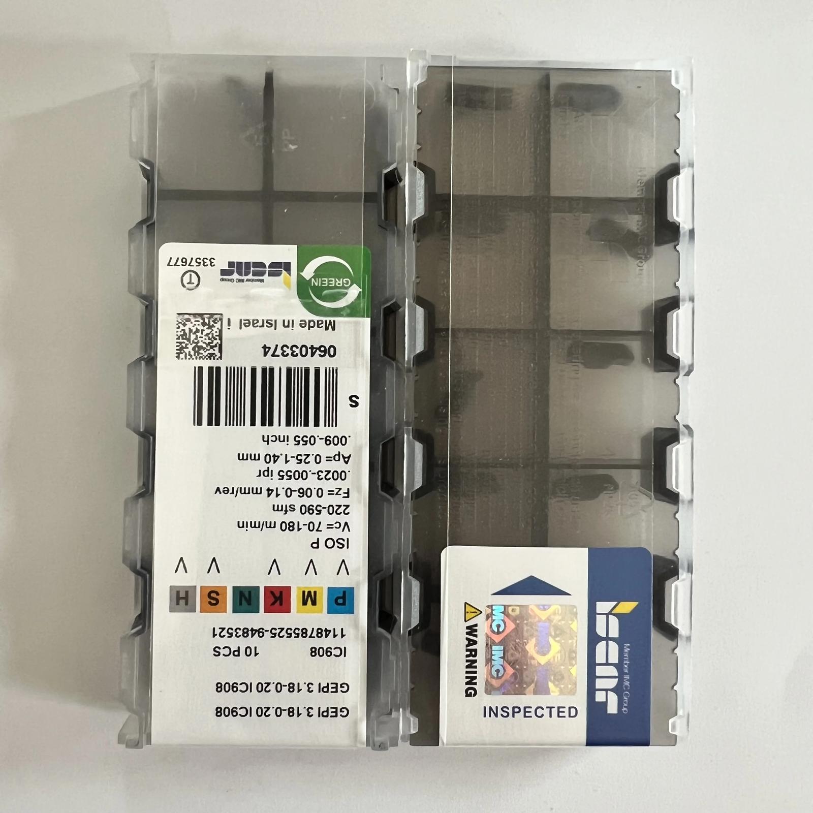 

GEPI3.18-0.20 IC908 Industrial indexable carbide inserts 10 Pcs