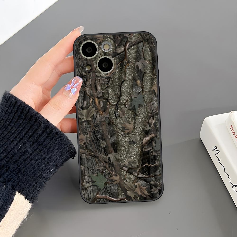 Deer Hunting Camo Phone Case For Iphone 16 Plus 15 14 Pro Max 13 Mini 11 12 Xr X Xs 6 7 8 SE Plus Back Cover
