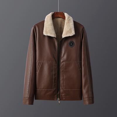 Leather Jacket for Men, Autumn New Style, Men's Leather Jacket, Men's Coat, Handsome Motorcycle Jacket, Leather Clothes, Trendy Tops