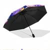 KPop Demon Hunters Print Automatic Open Close Umbrella, Portable Foldable Umbrella, for Outdoor Commute Camping Trip, Ideal Birthday Gift