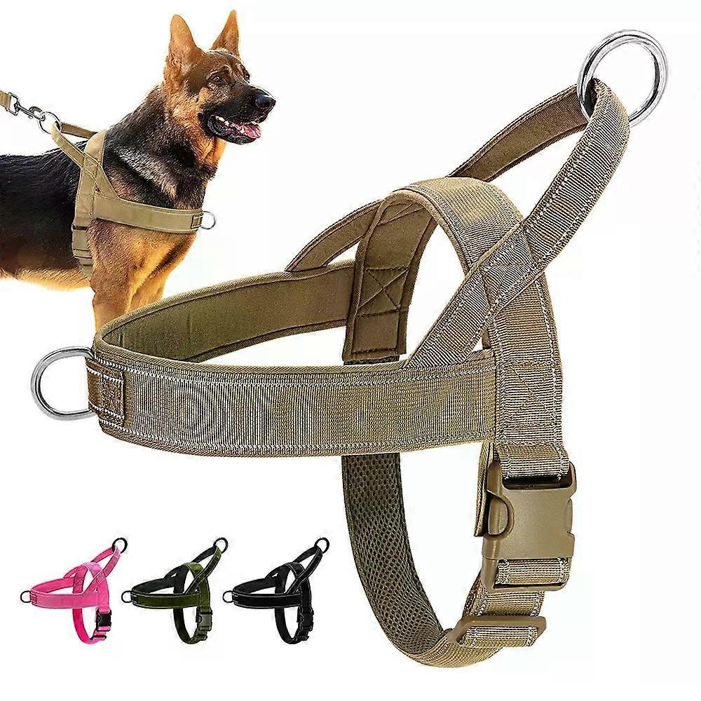 Nylon Durable Dog Harness No Pull Pet Harness with Handle Reflective Training Harness for Small Medium Large Dog German ShepherdPet Leashes