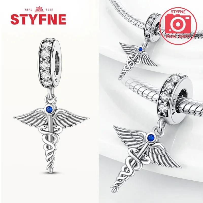 Copperour Lady Charm Bead The Virgin Mary Dangle Fitoriginal Bracelet Pendants Jewelry Marking Fine Gift For Women