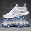 Li Ning Yue Ying 3.0 Minimalistischer Trend Stoßdämpfung Rutschfest Atmungsaktiv Low-Top Laufschuhe Herren Sneaker Weiß Blau ARHU023-5