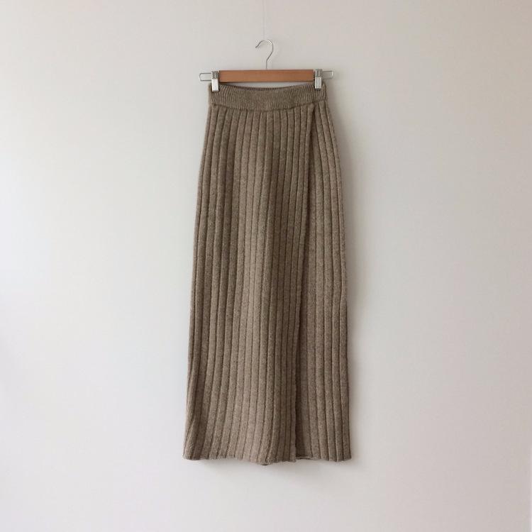 Autumn/Winter Retro High Waist Slimming Knitted Pencil Skirt