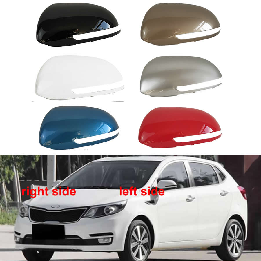

Для Kia K2 Sedan 2011 2012 2013 2014 2015 2016 автомобильные аксессуары крышка зеркала заднего вида боковые зеркала корпус с лампой