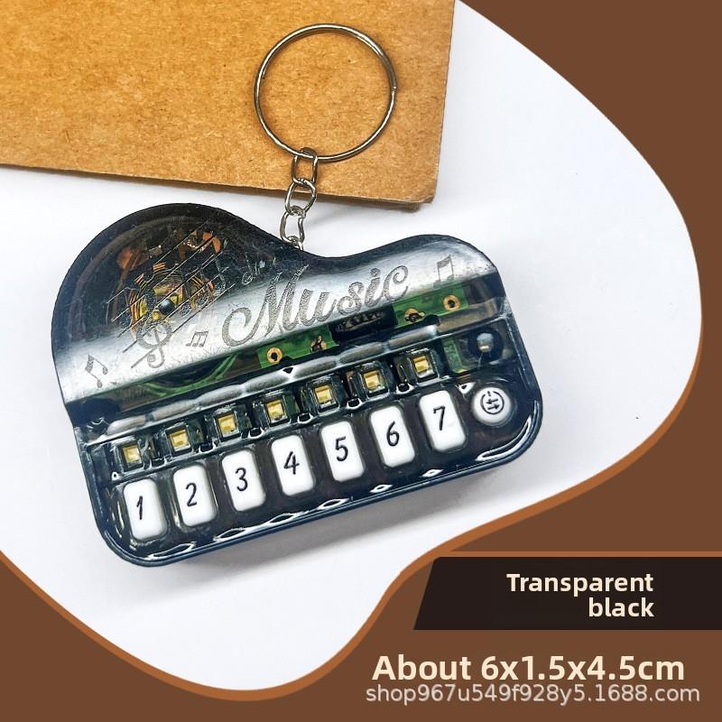 Electronic Piano Mini Keychain With Light And Music For Kids Creative Gift