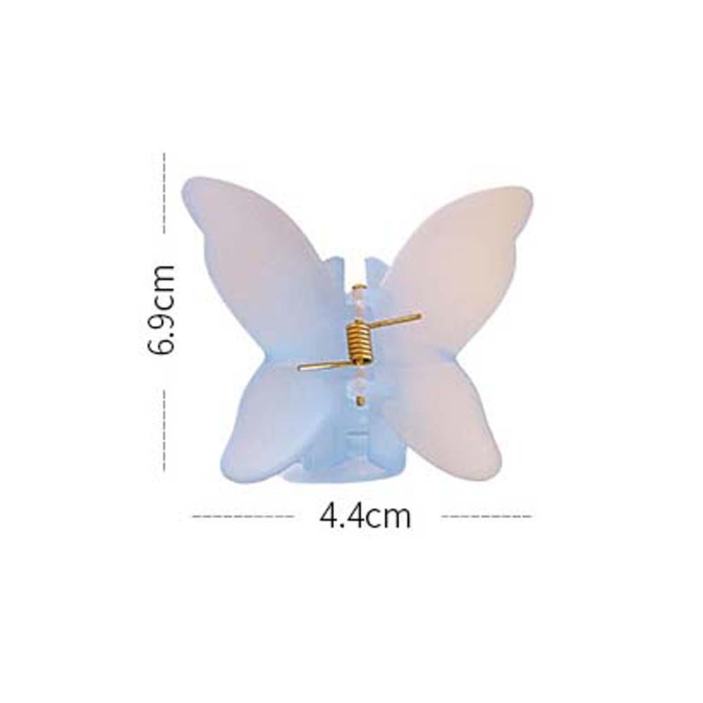 Acrylic Hairpin Frosted Butterfly Hair Claw Banana Clip Animals Butterfly Hair Clip Grab Clip Headdress Large Shark Clip