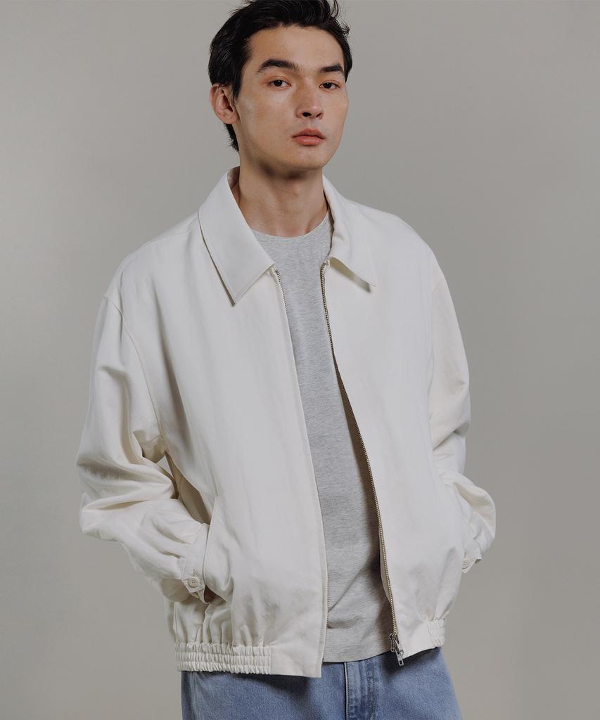 Blankroom Neat Blouson_Ecru