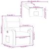 Electric Recliner Chair Cream Fabric