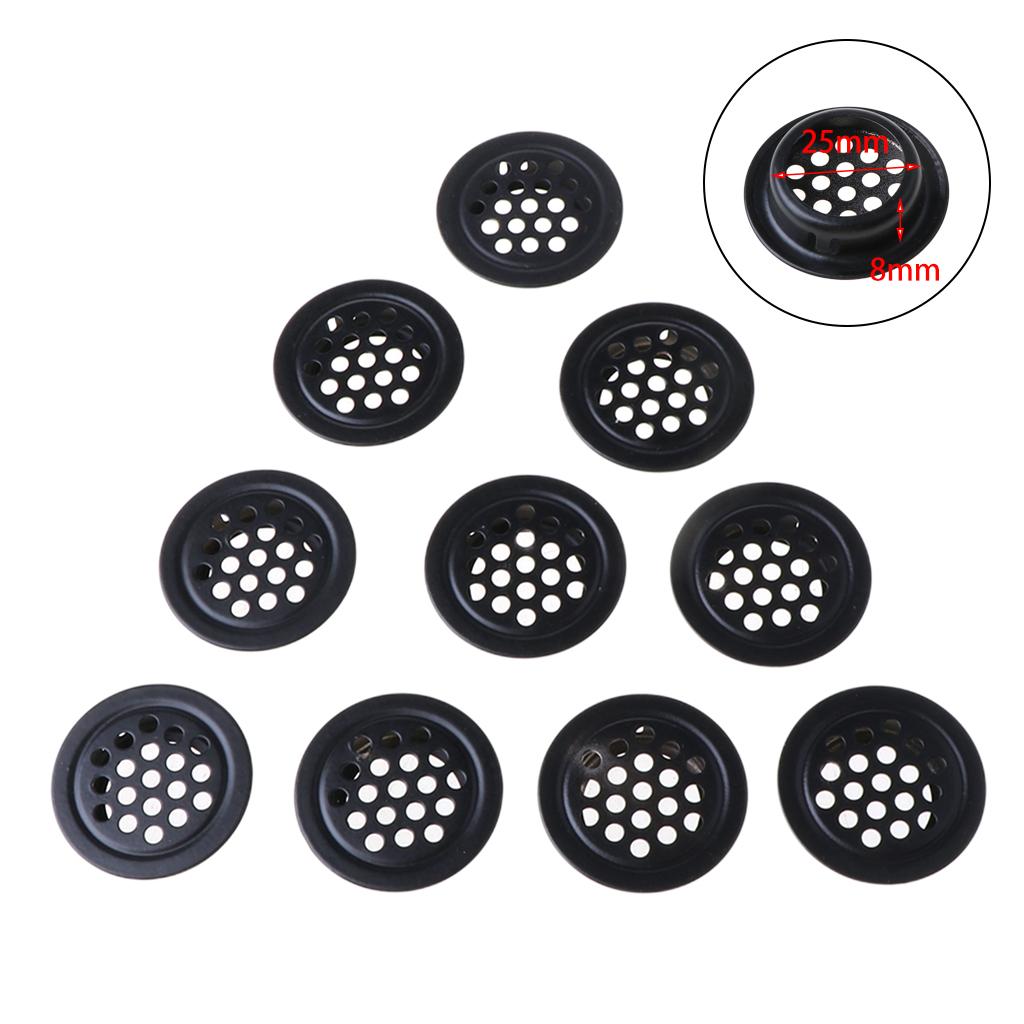 Wardrobe Shoebox Cabinet Round Mesh Holes Stainless Steel Louver Air Vent Louver Ventilation Cover for Kitchen Bathroom