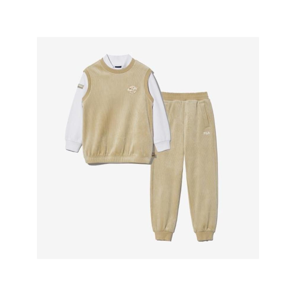

[fila Kids] Комплект из велюра Tod Planet с вышивкой в рубчик Fk2fsg4501x Beg q0zFk2fsg4501xBeg BEIGE/100