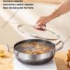 Non-Stick Egg Frying Pan Stainless Steel Soup Pot Honeycomb Induction Cooker Gas Stove General Durable Kitchen Cookware 30Cm Wok