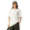 Li-Ning Simple Versatile Round Neck Loose Fit Letter Logo Drop Shoulder Short Sleeve T-Shirt Men Tops Off-White AHSV479-1