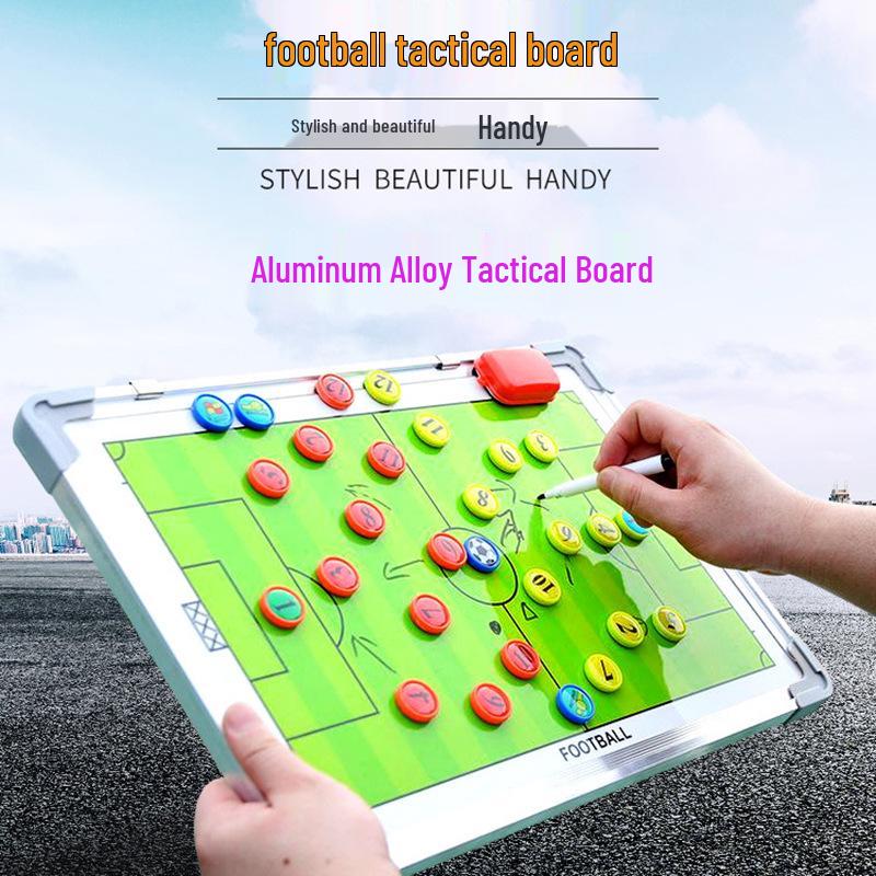Bi-fold Football Tactics Board & Tri-fold Basketball Coach Board with Stand - Professional Teaching Supplies