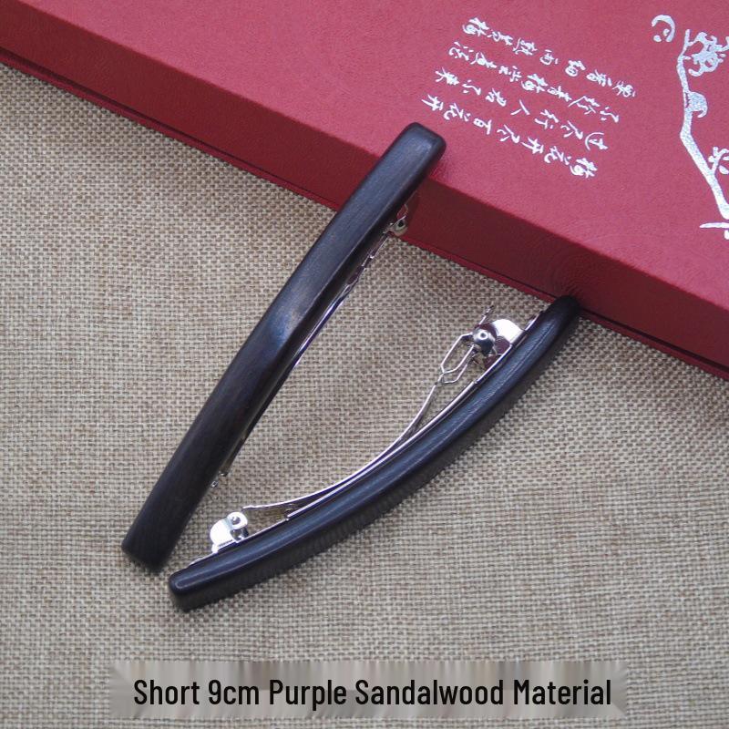 Elegant Chinese-Style Sandalwood Hair Clip - Finely Polished, Non-Snag, Versatile Hair Accessory