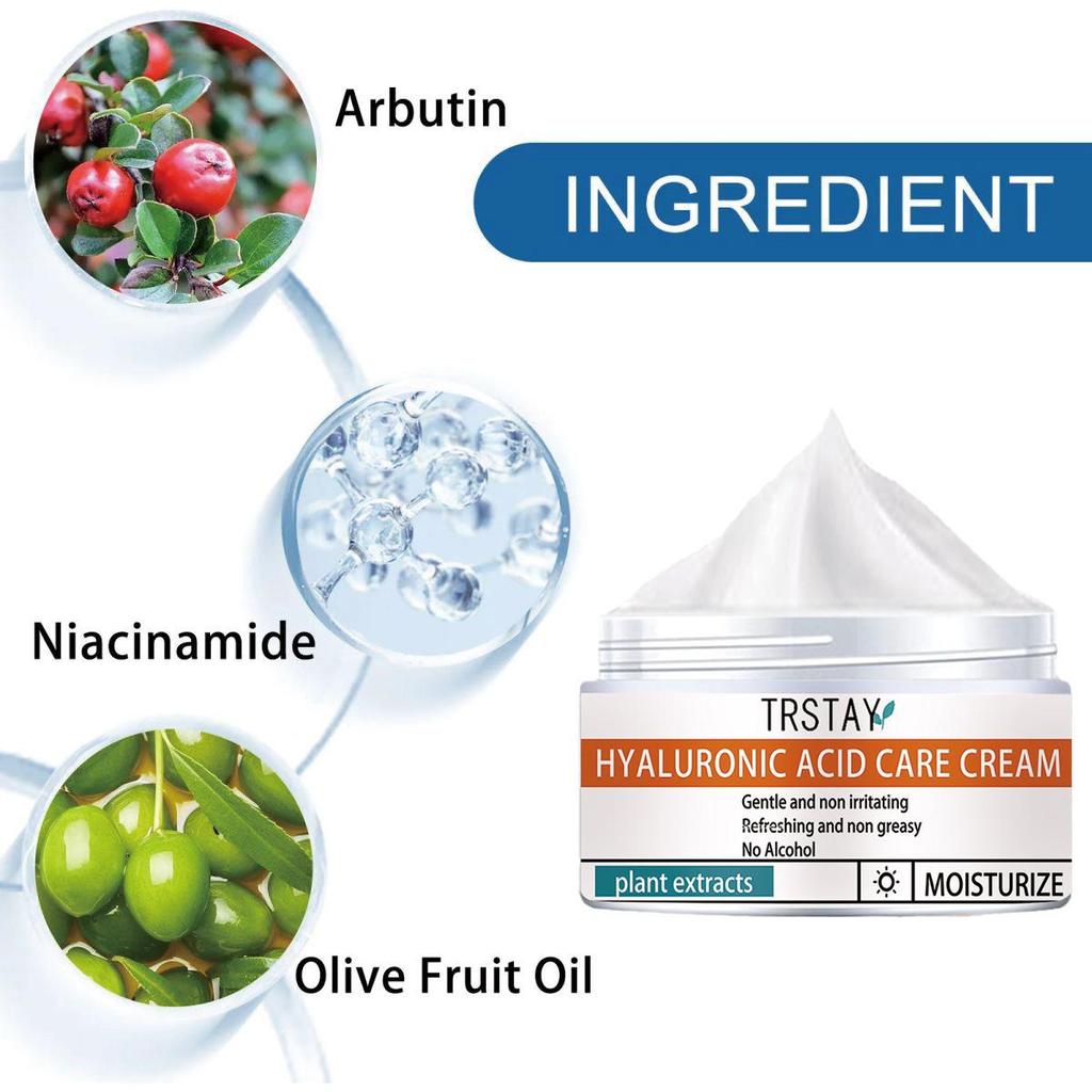 Rozjasňující a bělící hydratační krém, jemný a nedráždivý, hydratuje, rozjasňuje pleť, zanechává pokožku jemnou a jemnou