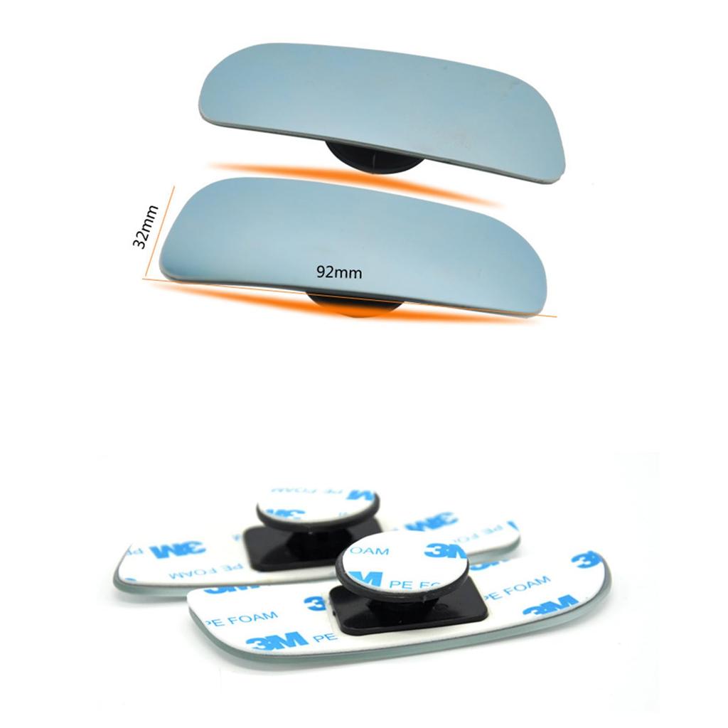 Set of 2 Car Auxiliary Mirror, Car Auxiliary Mirror, 360 Degree Angle Adjustable, Blind