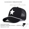 Men Pentagram Embroidered Baseball Cap Mesh Hat Outdoor Adjustable Sunscreen Leisure Hat Spring Autumn Travel Tourism Beach Vacation