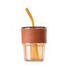 Shangqi Bamboo Joint Glass Cup with Straw