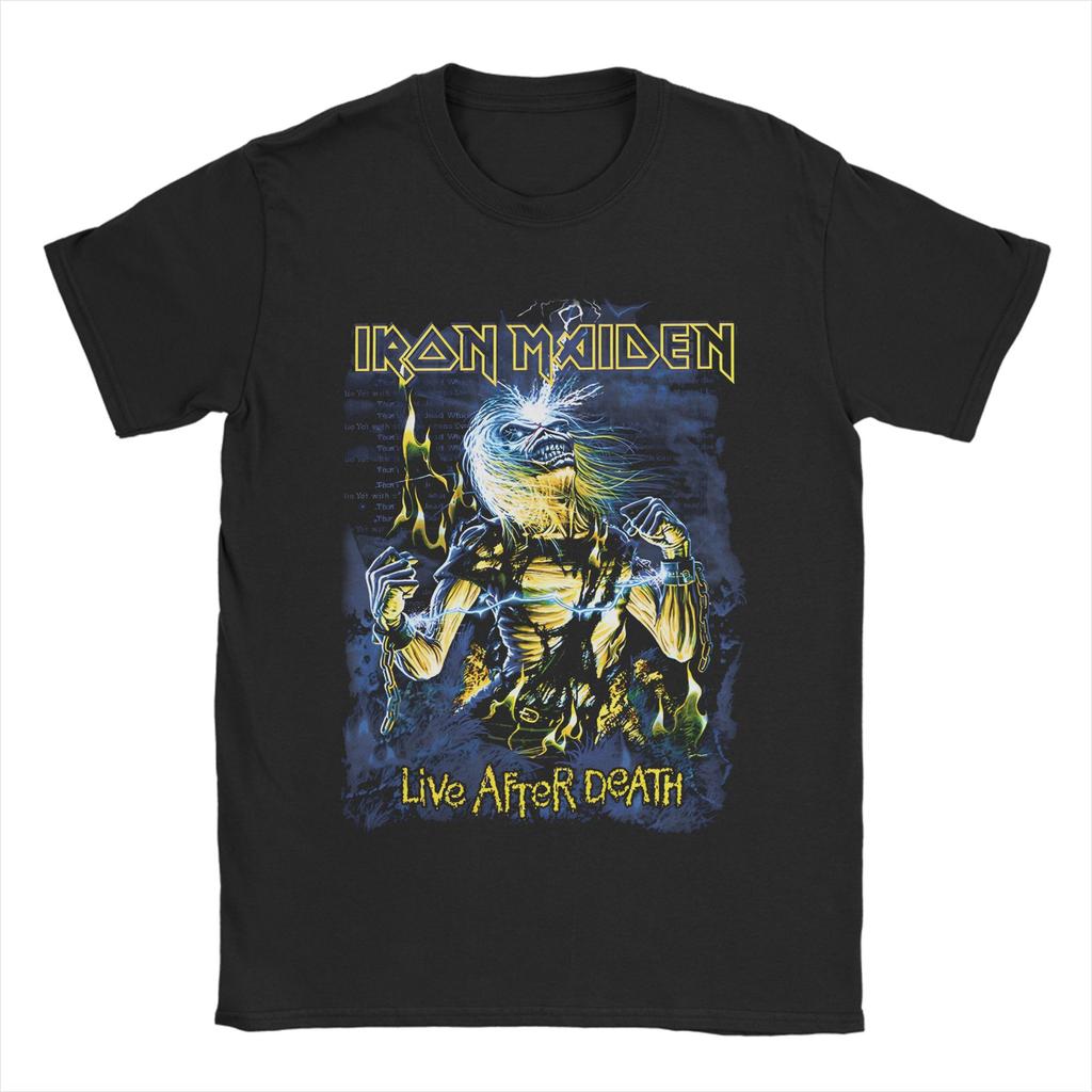 Fears Of The Darks T-Shirts for Men Women I-Iron M-Maidens  Cotton Tee Shirt Crewneck Short Sleeve T Shirts Plus Size Clothing
