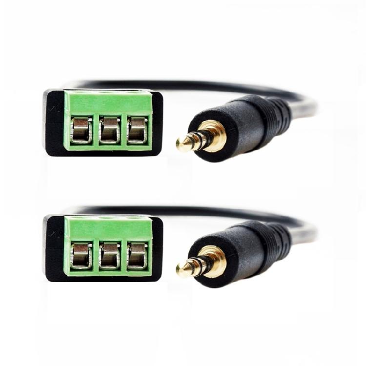 

3.5mm Screw Terminal Adapter Cable 3.5mm Balanced Audios Jacks to Screw Terminal Connectors Cable for Various Devices