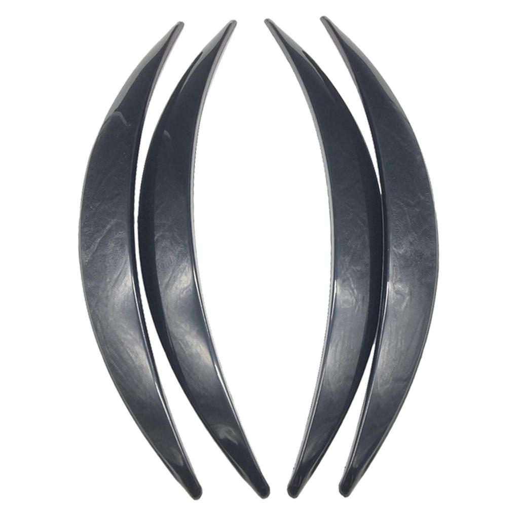 4Pcs Generic Car Wheel Eyebrow Arch Trims Car Wheel Brow Decorative Strip Wheel Eyebrow Protectors for Truck Auto Body Edge