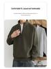 Men's Trendy Half-Zip Stand Collar Fleece Sweatshirt - Winter Thick, Casual Base Layer