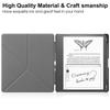 For Kindle Scribe 2024 Case 10.2 Inch PU Leather Multi-folding Stand Smart Auto Wake Sleep Ebook Cover Funda with Pencil Holder