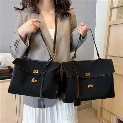 Business Commuter Handbag for Women, New Matte Leather Tote Bag, Unisex Style, Large Handheld Bag, Crossbody Bag