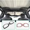  ABS Roof Horn Decorative Ring Decoration Protective Cover Sticker Fit For Jeep Wrangler JL For JT Gladiator 2018-2023 Interior Accessories