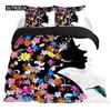 Hummingbirds Bedspread Cover Kit Tropical Flowers Nature Blooms Bed Cover Kit Tropical Birds Theme Queen Dimension Size 2/3 Pcs Comforter Cover