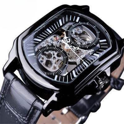 European and American Style Men's Fashionable and Casual Hollow Mechanical Movement Automatic Mechanical Watch