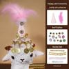 Xinjiang Lamb Hat: Rhinestone-Inlaid Triangle Cartoon Ethnic-Style Accessory for Tourism Wear