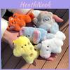 Coleção Adorável de Chaveiros de Animais de Pelúcia Personagens Fofos de Brinquedos de Pelúcia Elefante Lhama Unicórnio Guaxinim Girafa