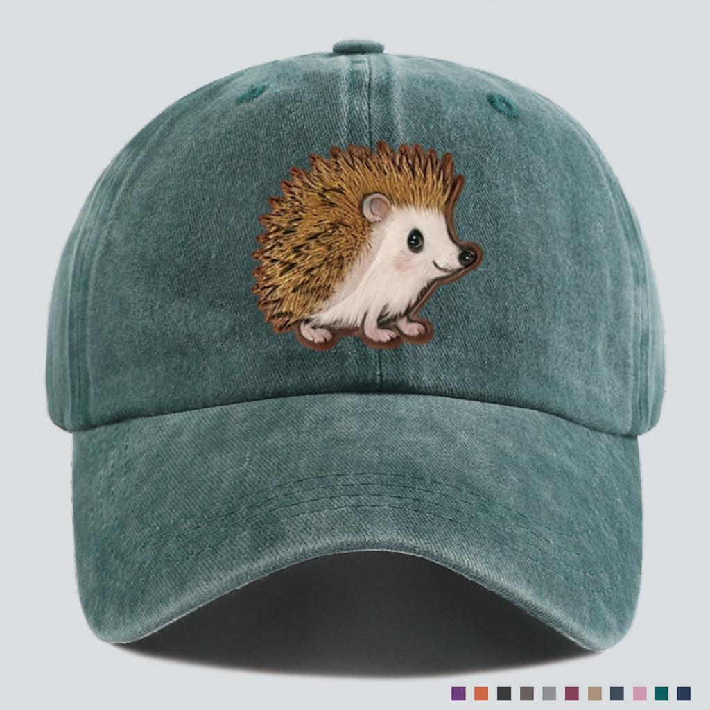 Cute Hedgehog Print Baseball Cap, Simple and Fashionable Headwear, Personalized and Versatile, Unisex