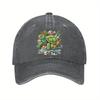 Cute Turtle Cooking Soup Baseball Cap Adjustable Cotton Dad Hat Cartoon Graphic Casual Sun Protection for Men Women
