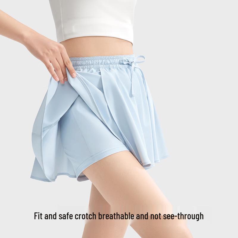 Xiaoye Hezi Women's Pleated A-Line Sports Skirt