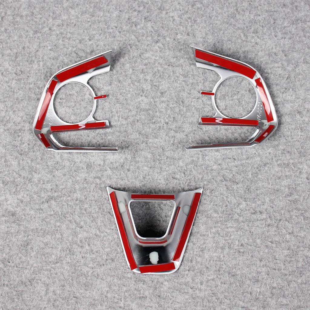 RUIQ Toyota Corolla Cross Interior Steering Garnish, Handle Frame, Interior Designed Exclusively for the Toyota Corolla Cross (Matte Nickel Plated)