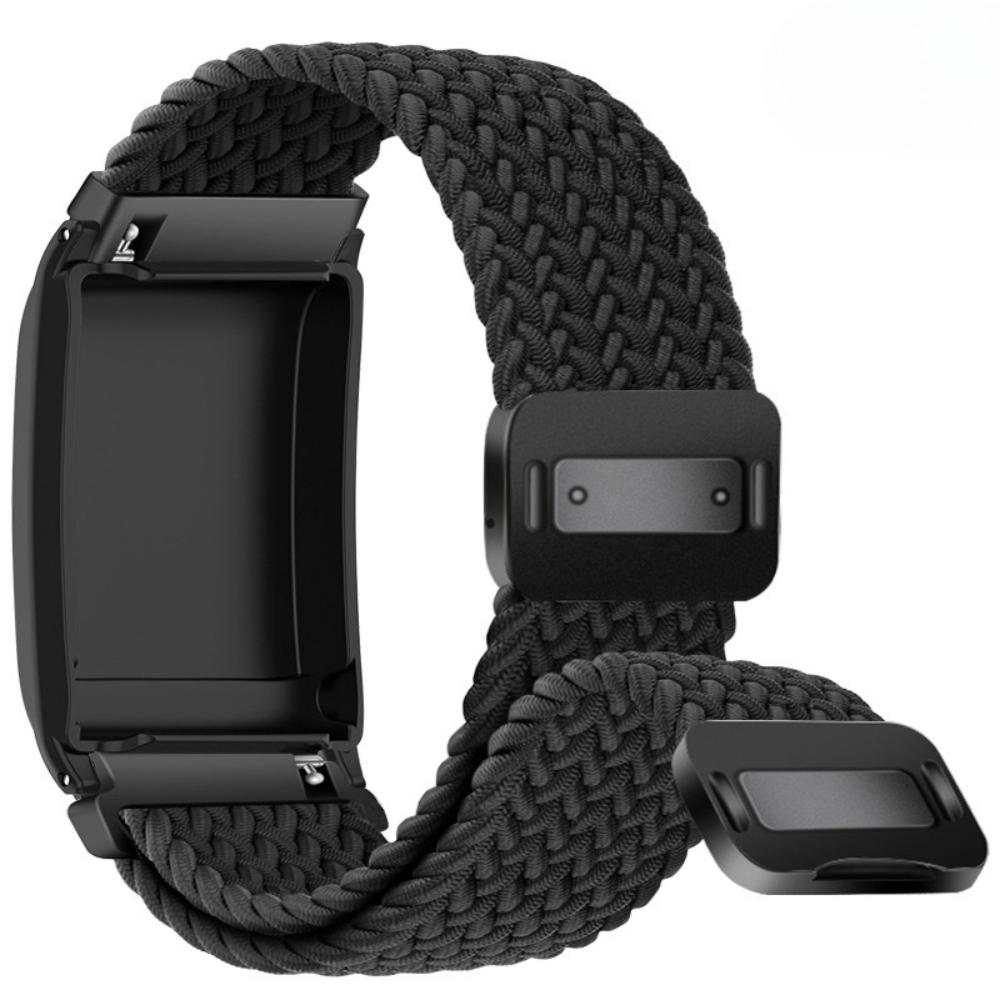 Nylonklockarmband för Whoop 5.0 Armband Vävtyg Klockarmband med Skydd för Whoop 4.0 Sportarmband Magnetiskt Band
