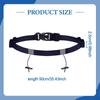 Adjustable Reflective Race Number Belt for Triathlon, with Loops And Fastening System Running