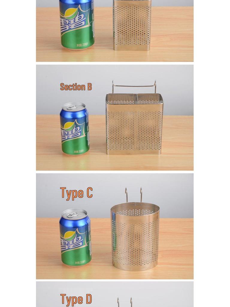 Stainless Steel Hanging Chopstick Holder & Kitchen Storage Rack